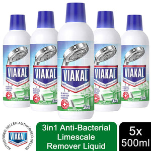 Viakal 3in1 Anti-Bacterial Limescale Remover Liquid & Spray, 500ml