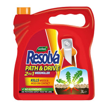 Load image into Gallery viewer, Resolva Weed Killer 2 In 1 Path &amp; Drive Kills Moss &amp; Algae Ready To Use, 3L