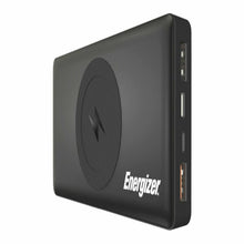 Load image into Gallery viewer, Energizer QE10000CQ wireless portable Qi Charger Power Bank, 10000mAh - Black