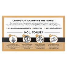 Load image into Gallery viewer, 3x or 6x Each Alberto Balsam Fruity Shampoo Bar With ArganOil &amp; Plastic Free,75g