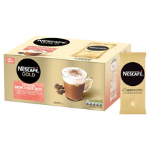 Load image into Gallery viewer, Nescafe Gold Instant Coffee Sachets 50 Unsweetened Cappuccino Low Sugar, 3 Pack