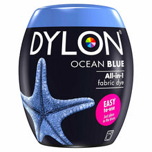 Load image into Gallery viewer, DYLON Washing Machine Fabric Dye Pod, Ocean Blue, 3 Packs of 350g