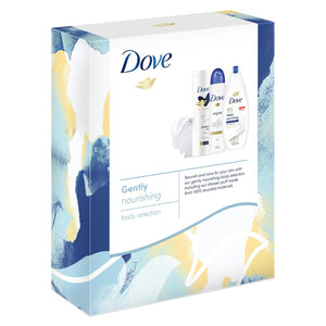 Dove Gently Nourishing Body Selection 3pcs Gift Set For Her with Shower Puff