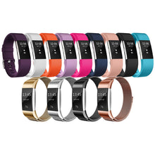 Load image into Gallery viewer, Fitbit Charge 2 Classic Replacement Straps, Adjustable Straps with Metal Clasp.