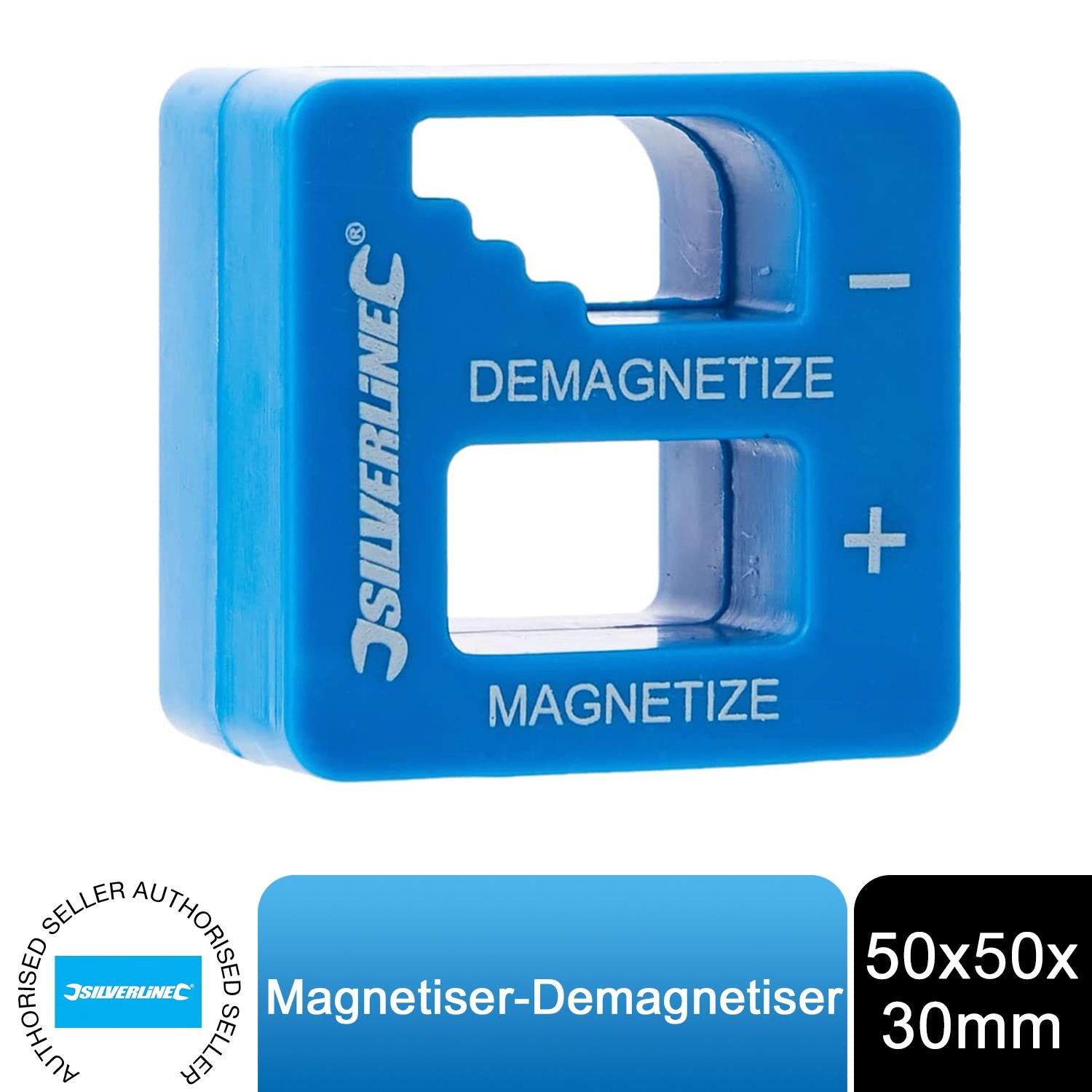 Silverline 245116 Pocket-sized Magnetiser/Demagnetiser 50 x 50 x 30 mm ...