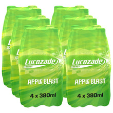 Load image into Gallery viewer, Lucozade Energy Apple Sparkling Energy Drink Powered By Glucose, 24x380ml