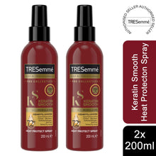 Load image into Gallery viewer, 2 of Each 200ml Tresemme Keratin Smooth 5 in 1 Heat Protect Spray With MarulaOil