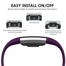 Load image into Gallery viewer, Aquarius Classic Plastic Replacement Strap Band Fitbit Charge-2 Purple, Large