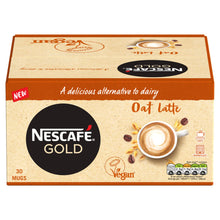 Load image into Gallery viewer, Nescafe Gold Dairy Free Vegan Instant Coffee 30 Sachets Oat Latte