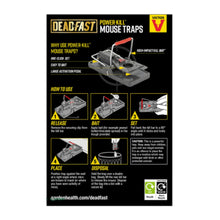 Load image into Gallery viewer, Deadfast Power Kill Mouse Trap Rodent Control Indoor &amp; Outdoor Twin 2 Pack