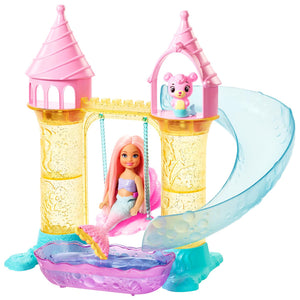 Barbie® Dreamtopia Chelsea Mermaid Doll, Merbear Figure and Playground Playset