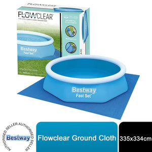 Bestway Flowclear Pool Floor Protector Square Ground Sheet 335x335 cm, Blue