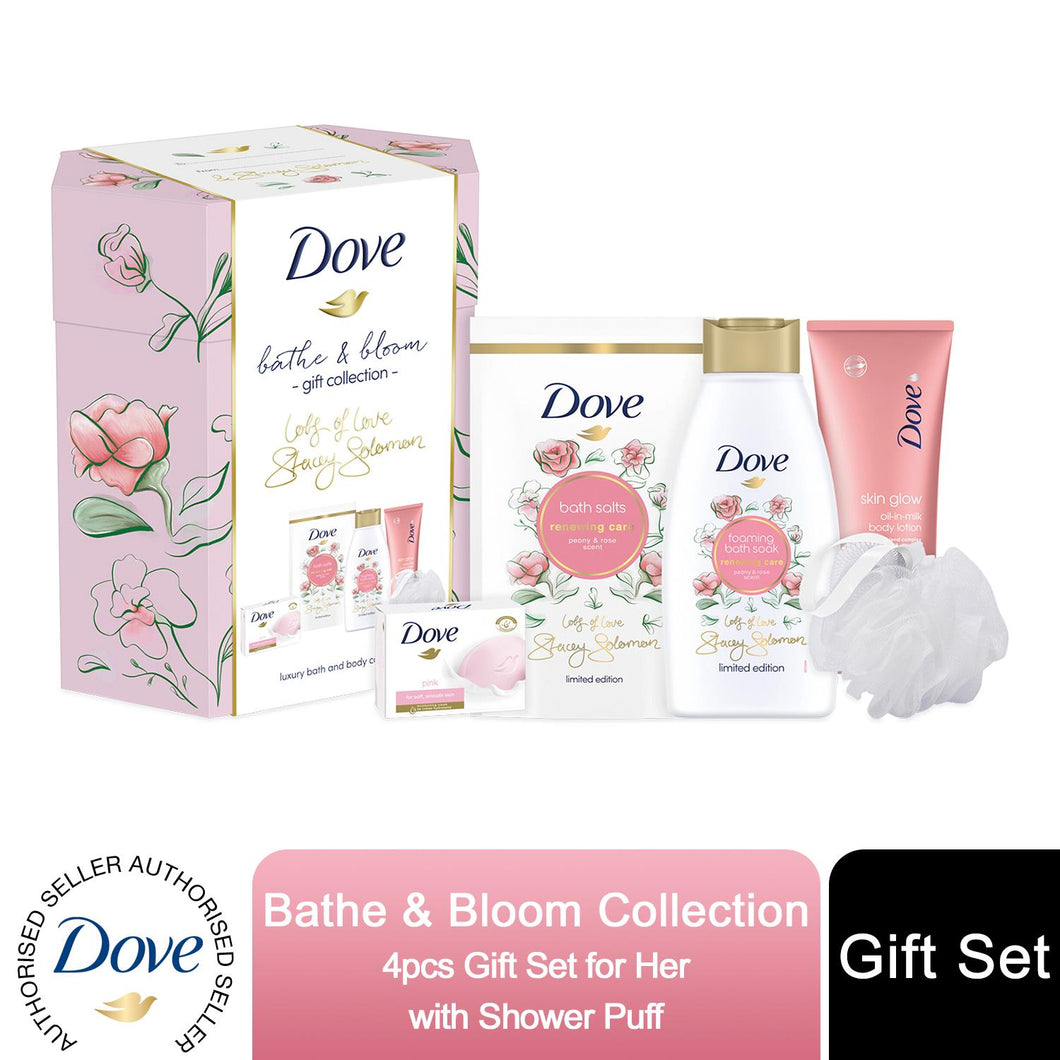 Dove Bathe & Bloom Stacey Solomon Limited Edition 4 Piece Gift Set for Her