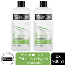Load image into Gallery viewer, 2x 900ml Tresemme Remoisture Cleanse &amp; Replenish Conditioner with Multi-Vitamin