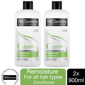 2x 900ml Tresemme Remoisture Cleanse & Replenish Conditioner with Multi-Vitamin