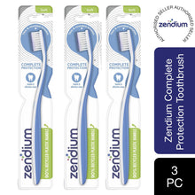 Load image into Gallery viewer, 3pk of Zendium Gentle &amp; Effective Clean Extra Soft Bristles Toothbrush