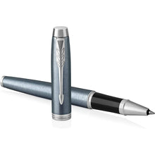 Load image into Gallery viewer, Parker IM BallPoint Pen Light Blue Grey Fine Point Black Ink Gift Box