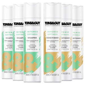 3pk of 250ml Toni & Guy Shampoo & Conditioner Duo for All Types of Hair