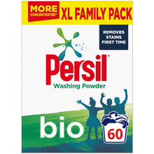 Load image into Gallery viewer, 5x Persil Bio Washing Powder with Biodegradable Ingredients, 3kg, 60Wash