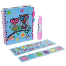 Load image into Gallery viewer, Kreative Kids Owl Notebook Set with Lipstick Pen, Art Tap &amp; Memo Pad