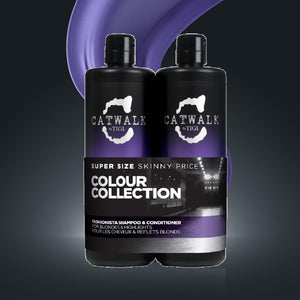 Catwalk by Tigi Fashionista Purple DUO Shampoo & Conditioner 2x750 ml with pump, 2pk