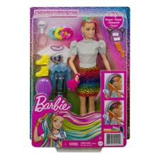 Load image into Gallery viewer, Barbie Leopard Rainbow Hair Doll with Colour-Change Feature
