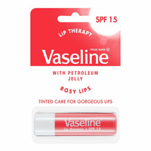 Load image into Gallery viewer, 3x4g Vaseline Lip Therapy+SPF15 PetroleumJelly Stick - Aloe/Original/Cocoa/Rosy