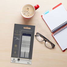 Load image into Gallery viewer, Parker QUINKflow Ballpoint Pen Ink Refills with Medium Tip Black 10 Refills