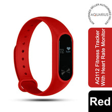 Load image into Gallery viewer, Aquarius AQ112 Fitness Tracker With Heart Rate Monitor, Red