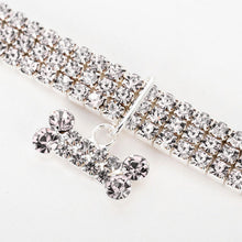 Load image into Gallery viewer, AQ Luxury Diamond Collar For Pets, Size Medium or Large, Blue, Red or White
