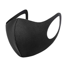 Load image into Gallery viewer, 3x Unisex Face Mask Washable, Reusable, Breathable Ear Loops 3D Shape Mask,Black