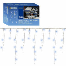 Load image into Gallery viewer, Christmas Workshop 240 Blue &amp; White Snowing ICICLE Lights With Ultra Bright LED