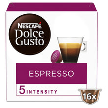 Load image into Gallery viewer, Nescafe Dolce Gusto Coffee Pods Caps Box of 16 Espresso