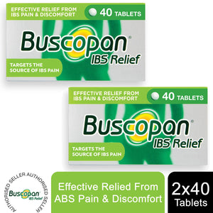 2x Buscopan IBS Relief Tablets Effective Relief IBS Pain&Discomfort, 40 Tablets