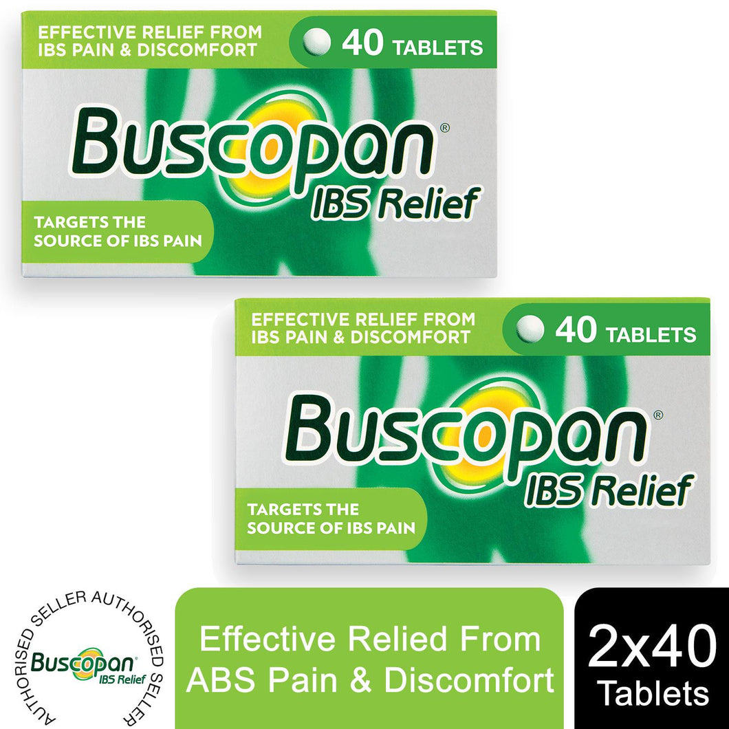 2x Buscopan IBS Relief Tablets Effective Relief IBS Pain&Discomfort, 40 Tablets