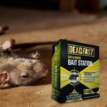 Load image into Gallery viewer, Deadfast Mouse &amp; Rat Bait and Snap Trap Station Rodent Control Single
