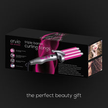 Load image into Gallery viewer, Envie 3 Barrel Hair Waver Curling Tongs with Multiple Heat Settings up to 200°C
