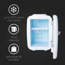 Load image into Gallery viewer, Envie 4L Multi-Function Beauty Mini Fridge, Portable and AC/DC/USB Powered with a Thermoelectric Cooler and Warming System for Home, Cars and Office