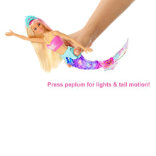 Load image into Gallery viewer, Barbie® Dreamtopia Sparkle Lights Mermaid With Blonde Pink Hair, Approx 12 Inch