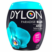 Load image into Gallery viewer, DYLON Washing Machine Fabric Dye Pod, Paradise Blue, 1pk of 350g