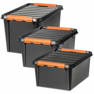 1 of Each SmartStore Sturdy Pro Storage Clip Boxes, 14L, 32L & 50L