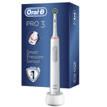 Load image into Gallery viewer, Oral-B Pro 3 3000 Cross Action White Rotating Motion Electric Toothbrush
