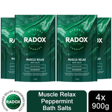 Load image into Gallery viewer, 4x of900g Radox Mineral Therapy Muscle Relax, Restore, Detox, or Calm Bath Salts