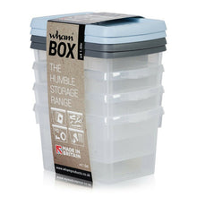 Load image into Gallery viewer, Whambox Handy Transparent Storage Boxes - Pack of 4 Assorted[1.5L Box]