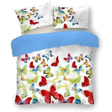 Load image into Gallery viewer, Beautiful Comfort and Warmth Non-toxic Butterfly Design Duvet Set - Rainbow