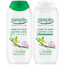 Load image into Gallery viewer, 200ml Simple Kind to Hair GentleCleansing Shampoo &amp; Conditioner DuoWithVitaminB5