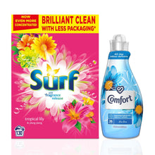 Load image into Gallery viewer, Laundry Bundle 1x130W Surf Laundry Powder &amp; 1x36W Comfort Fabric Conditioner