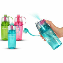 Load image into Gallery viewer, SportZ Leak Proof Travel Water Bottle with Spray Function - 400ml (Pink | Blue | Green)