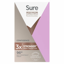 Load image into Gallery viewer, 6x 45ml Sure Women 96 H Anti-Perspirant Deodrant Cream For Maximum Protection
