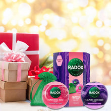 Load image into Gallery viewer, Radox Calming Bath Bomb Duo Gift Set with Geen Infuser Bag, Gift for her